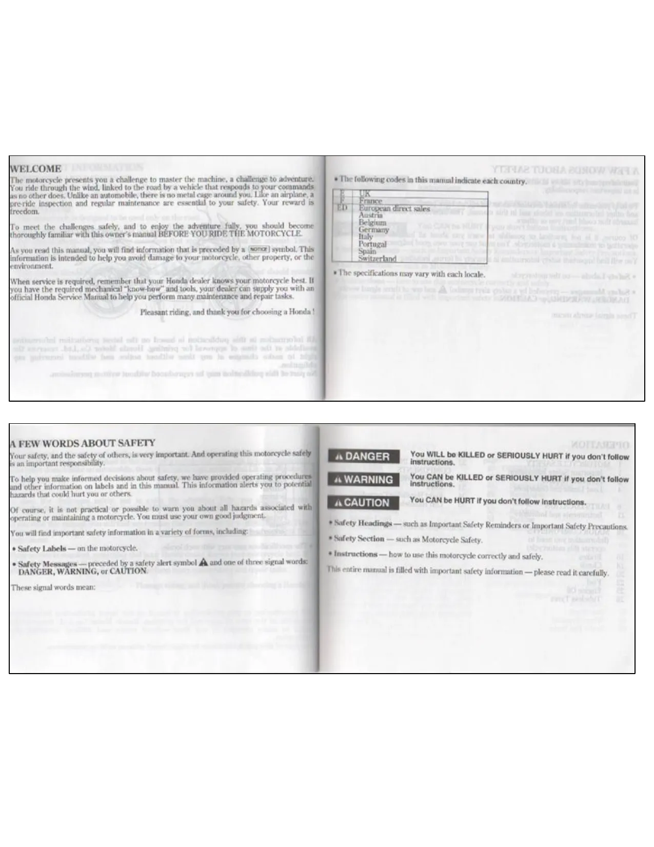 Honda CBR125R service manual Preview image 3