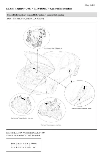 Preview: 2007–2010 Hyundai Elantra 1.8L Shop Manual