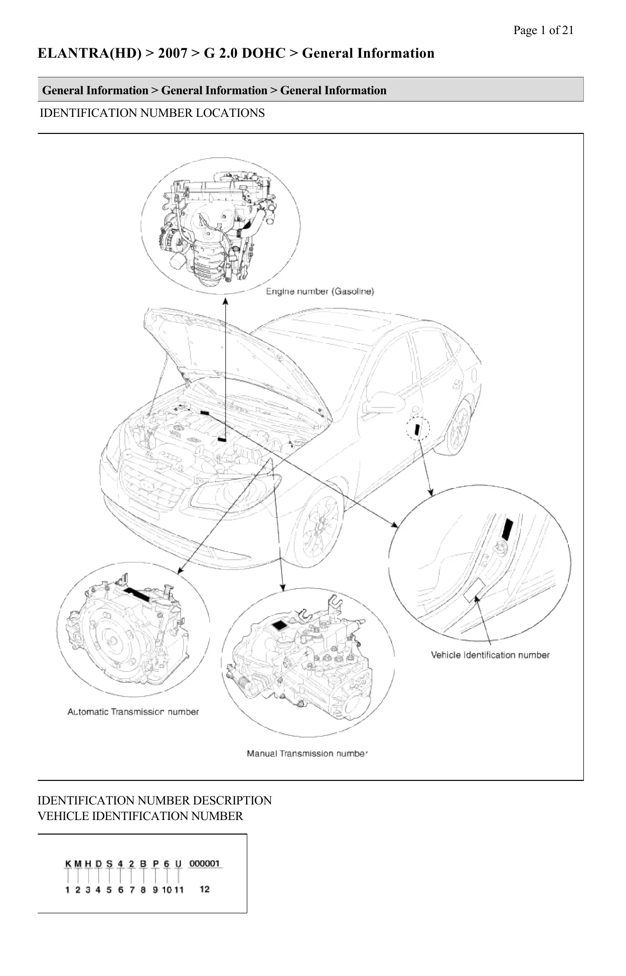 2007-2010 Hyundai Elantra 1.8L shop manual