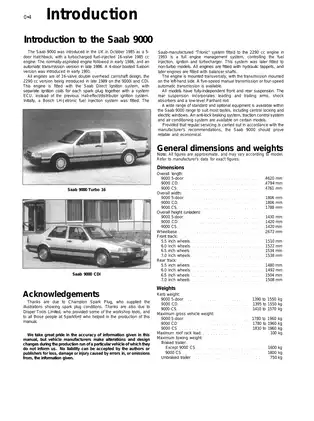 Comprehensive Service and Repair Manual for Saab 9000 (1985 - 1998) Preview image 5