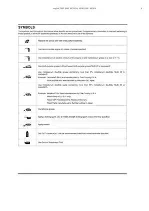 2005 Honda VT750C, VT750CA Shadow Aero manual Preview image 3