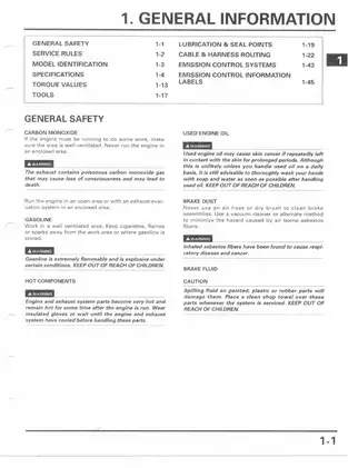 1998-2002 Honda VT1100c3 Shadow Aero service manual Preview image 2
