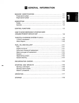 Yamaha VMX540J Snowmobile Service Manual Preview image 2