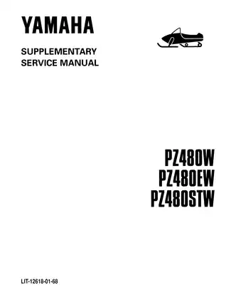 1990-1998 Yamaha Phazer, Phazer II, 480, 485, PZ480p PZ480ep PZ480r PZ480er PZ480str PZ480t PZ480et PZ480stt PZ480w PZ480ew PZ480stw manual Preview image 2