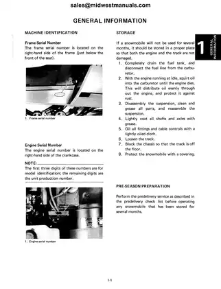 1984-1999 Yamaha Phazer PZ 480 snowmobile service manual Preview image 5
