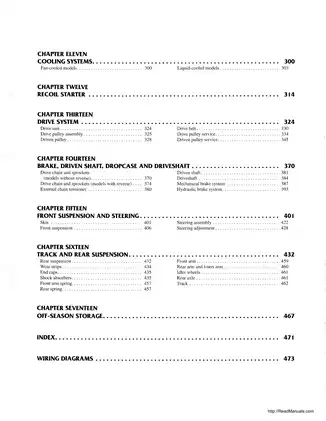 1990-1998  Arctic Cat Cougar, Cougar Deluxe, Cougar Mountain Cat, Cougar 2-Up, El Tigre EXT, ElTigre EXT snowmobile repair manual Preview image 4