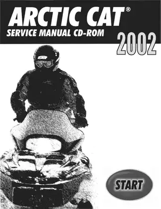 2002 Arctic Cat snowmobile (all models) service manual Preview image 1