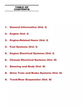 2004 Arctic Cat Snowmobile Service Manual Volumes 1 & 2 - Comprehensive Guide Preview image 2