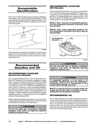 2004 Arctic Cat Bearcat, Firecat, King Cat, Mountain Cat, Pantera, Sabercat, Z 370, Z 370 LX, Z 440 LX, Z 570, Z 570 LX, ZR 900, ZR 900 Sno Pro snowmobile service manual Preview image 5