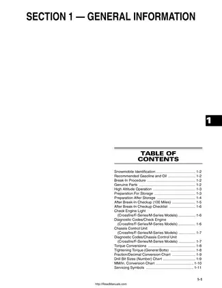 2007 Arctic Cat Bearcat, Crossfire, F5, F6, F8, F1000, LXR, M6, M8, M1000, Panther, Z 370, M570, Z 370, Z 570 snowmobile service manual Preview image 2