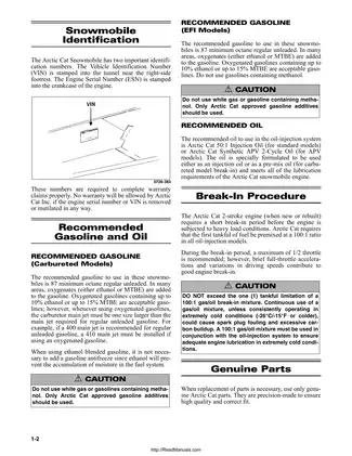 2007 Arctic Cat Bearcat, Crossfire, F5, F6, F8, F1000, LXR, M6, M8, M1000, Panther, Z 370, M570, Z 370, Z 570 snowmobile service manual Preview image 3