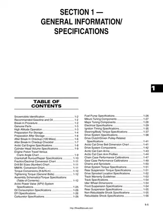 2008 Arctic Cat 2Stroke Snowmobiles Service Manual Preview image 2