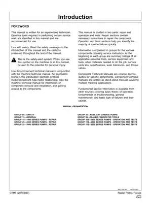 John Deere CTM7 Component Technical Manual for Radial Piston Pumps Preview image 2