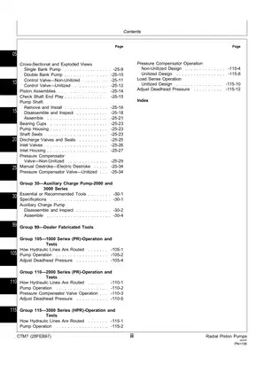 John Deere CTM7 Component Technical Manual for Radial Piston Pumps Preview image 4