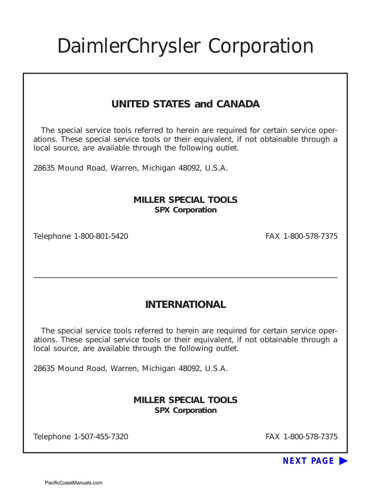 2004 Jeep Wrangler TJ,  TJ SE, X, Sahara, Sport & Rubicon service manual Preview image 3