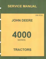 John Deere 4010 and 4020 models Tractors Service Manual (P/N SM-2039) – preview page 1