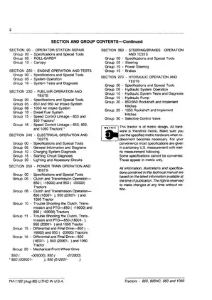 John Deere 850, 900HC, 950, 1050 compact utility tractor technical manual Preview image 4