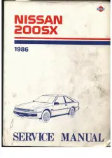 1986 Nissan 200SX Factory Service & Repair Manual (P/N SM6E-0S12U0) – preview page 1