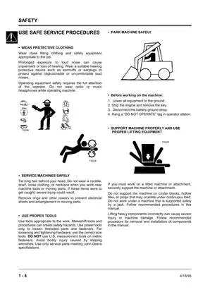 John Deere 4475, 5575, 6675, 7775 skid steer loader technical manual Preview image 5