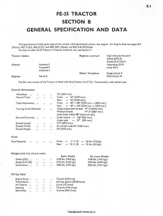 1960-1965 Massey Ferguson™ MF-35, FE35 tractor service manual Preview image 5