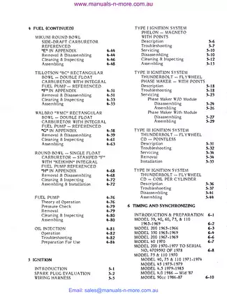 1965-1991 Mercury Mariner outboard 2.2hp, 3,9hp  7,5hp, 9,8hp, 18hp, 20hp,  25hp, 35hp, 40hp service manual Preview image 2