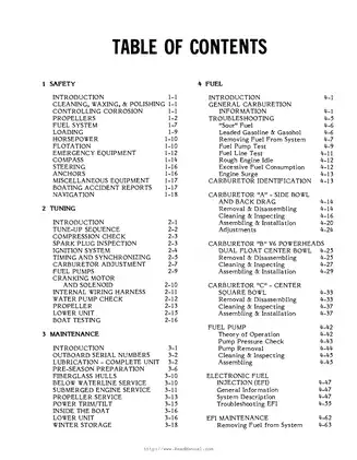Outboard Engine Service Manual for Models 1965-2023
