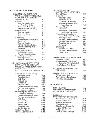 Outboard Engine Service Manual for Models 1965-2023 Preview image 4