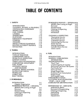 1965-1989 Mercury Mariner outboard motor 45hp to 115 hp service manual Preview image 2