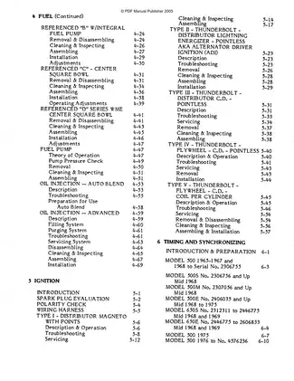 Comprehensive Engine Manual for Mercury Outboard Motors (1965-2005) Preview image 3