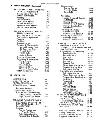 1965-1989 Mercury Mariner outboard motor 45hp to 115 hp service manual Preview image 5