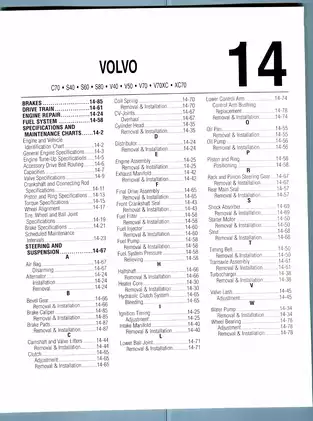 2000-2007 Volvo V70 repair manual Preview image 1