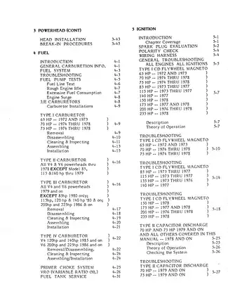 Comprehensive Outboard Engine Service Manual (1972-1991) Preview image 3
