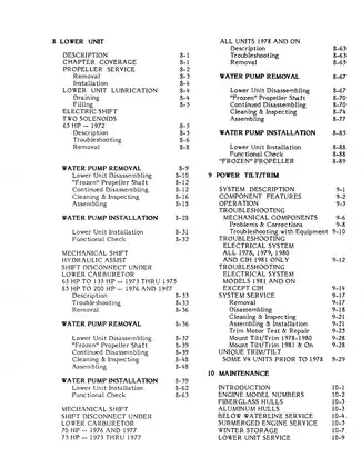 Comprehensive Outboard Engine Service Manual (1972-1991) Preview image 5