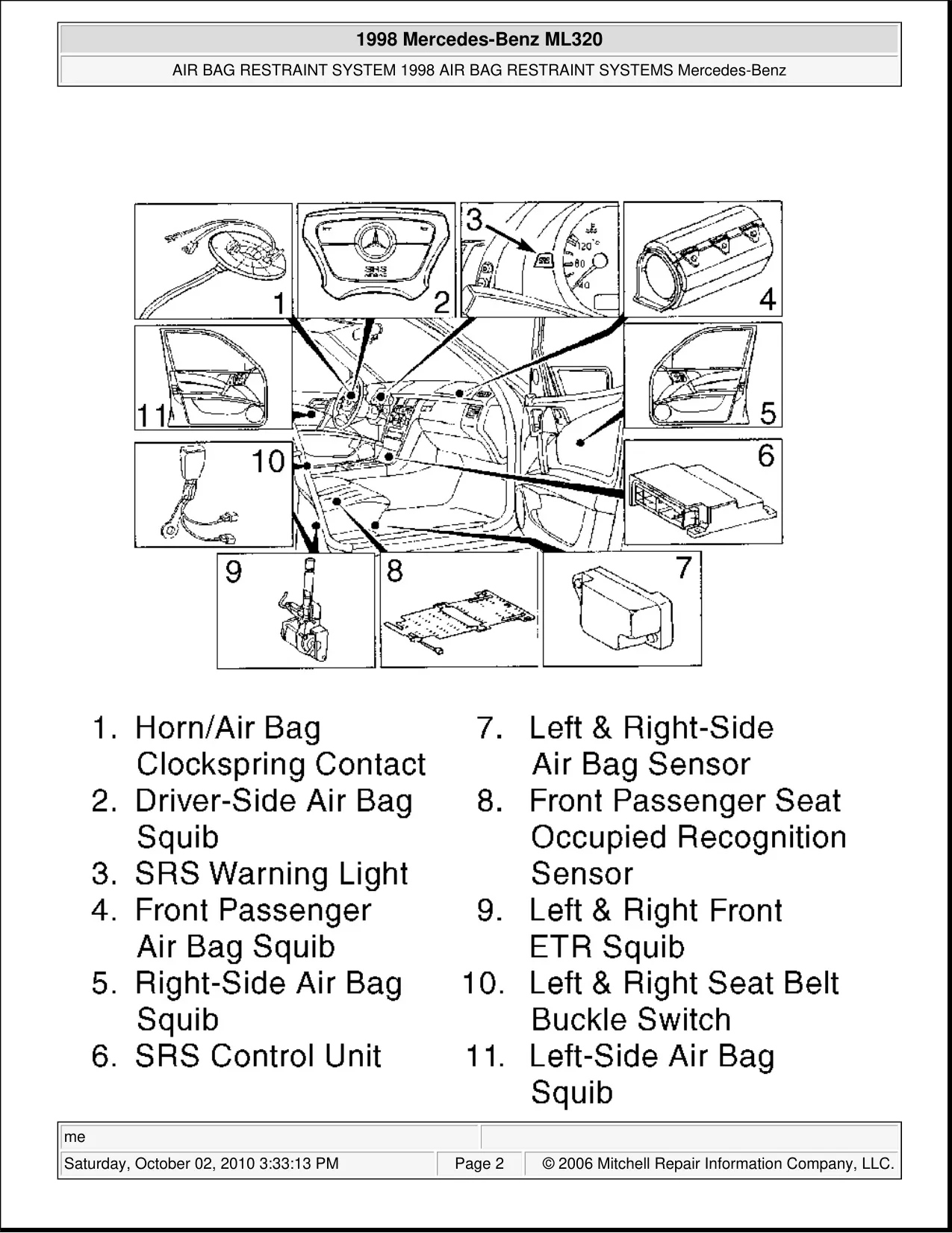 1998-2005 Mercedes ML 320 shop manual Preview image 5