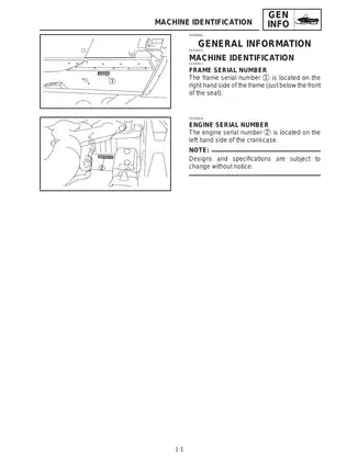 2001-2005 Yamaha VK540 III snowmobile repair service manual Preview image 5