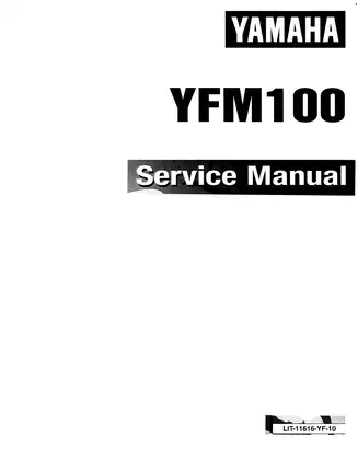 1987-1991 Yamaha Moto-4 100, YFM100 service manual Preview image 1