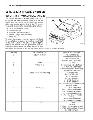 2006 Dodge RAM truck 1500, 2500, 3500 service manual Preview image 3