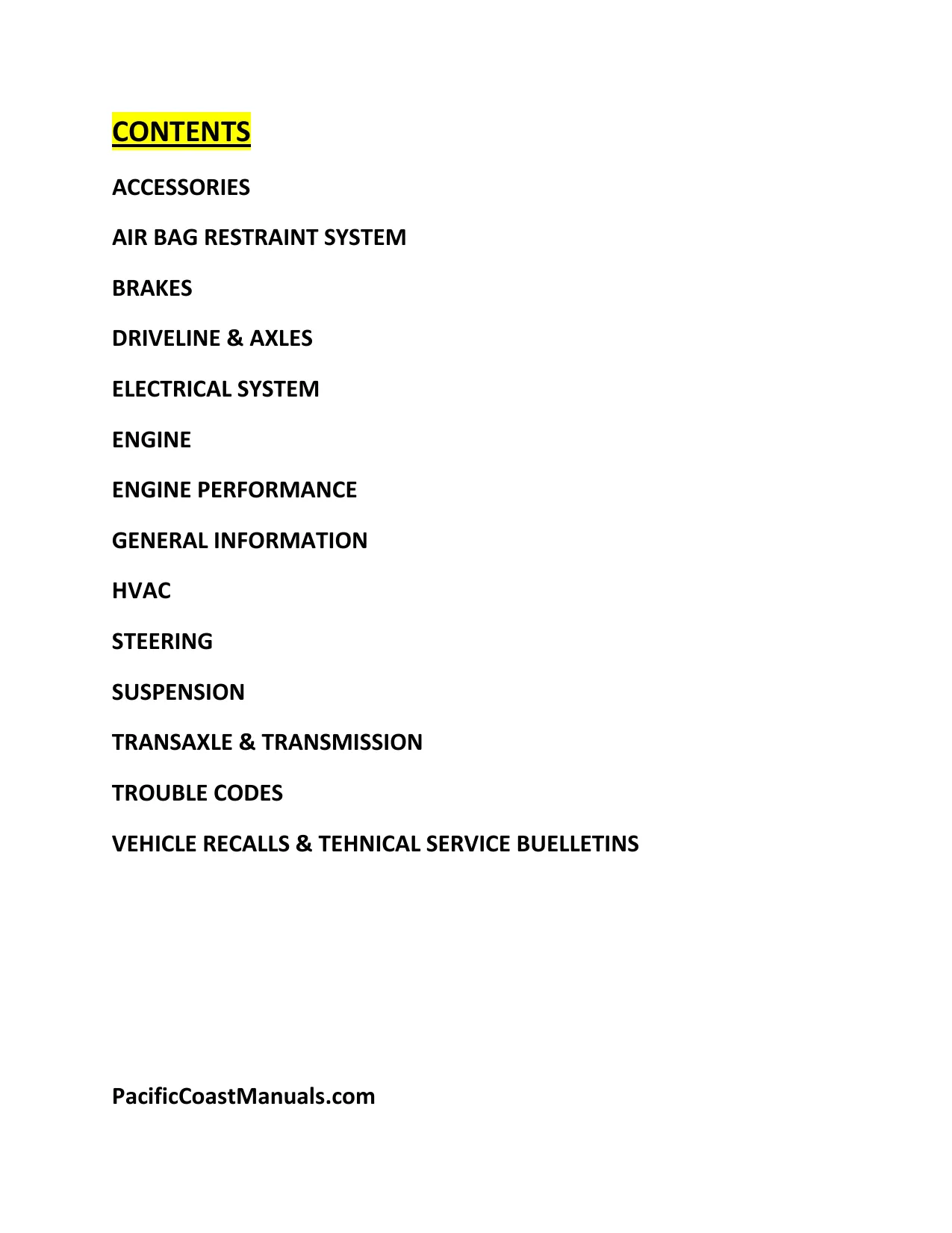 2000-2005 Kia Optima factory service manual Preview image 2