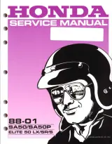 1988–2001 Honda SA50, SA50P Elite 50 Scooter Service Manual (P/N 61EK300) – preview page 1