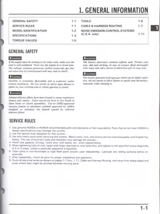 Comprehensive Honda SA50 Service Manual (1988-1994) Preview image 3