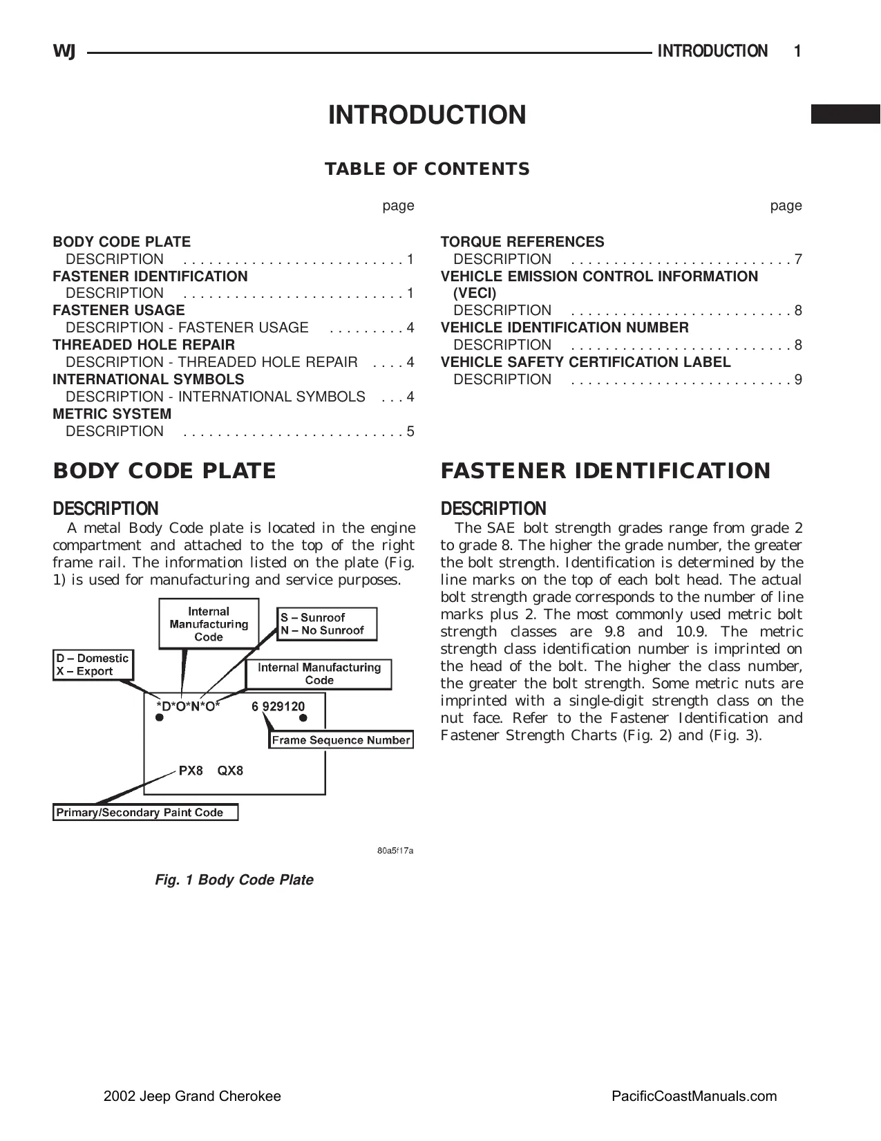 2002 Jeep Grand Cherokee 4.0L, 4.7L repair manual Preview image 4