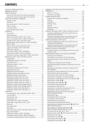 2005-2010 KTM 250 EXC-F, 250 EXC-F Six Days, 250 SX-F, 250 SXS-F, 250 XC-F, 250 XCF-W repair manual Preview image 4