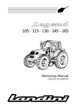 Landini Legend 105, 115, 130, 145 & 165 Tractor Workshop Manual (P/N 3549054 M2) – preview page 1