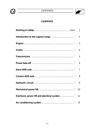 Landini Tractor Workshop Service Manual (Models 105 - 165) Preview image 2