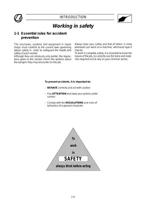 Landini Tractor Workshop Service Manual (Models 105 - 165) Preview image 5