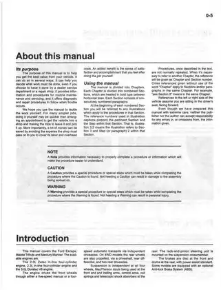 2001-2007 Ford Escape / Mazda Tribute repair manual Preview image 3