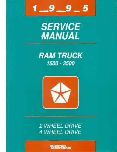 Preview: 1995–2001 Dodge Ram 1500, 2500, 3500 Service Manual (P/N 81-370-5108)