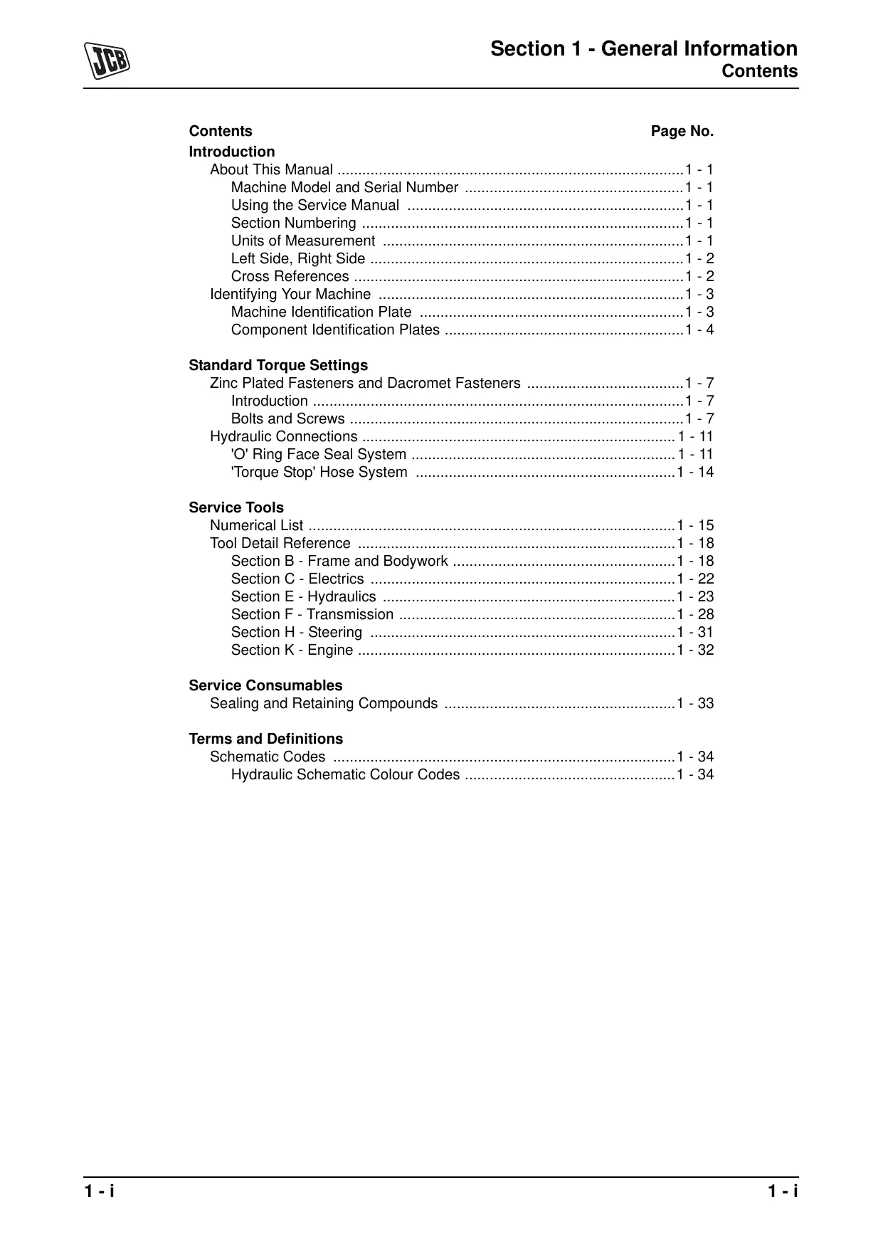 JCB 926, 930, 940 forklift manual Preview image 3