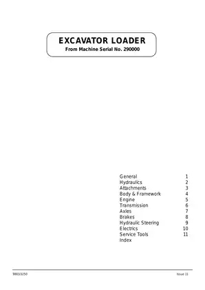 JCB 3CX, 4CX excavator loader manual Preview image 1