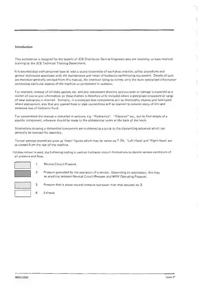 JCB 3CX, 4CX excavator loader manual Preview image 2